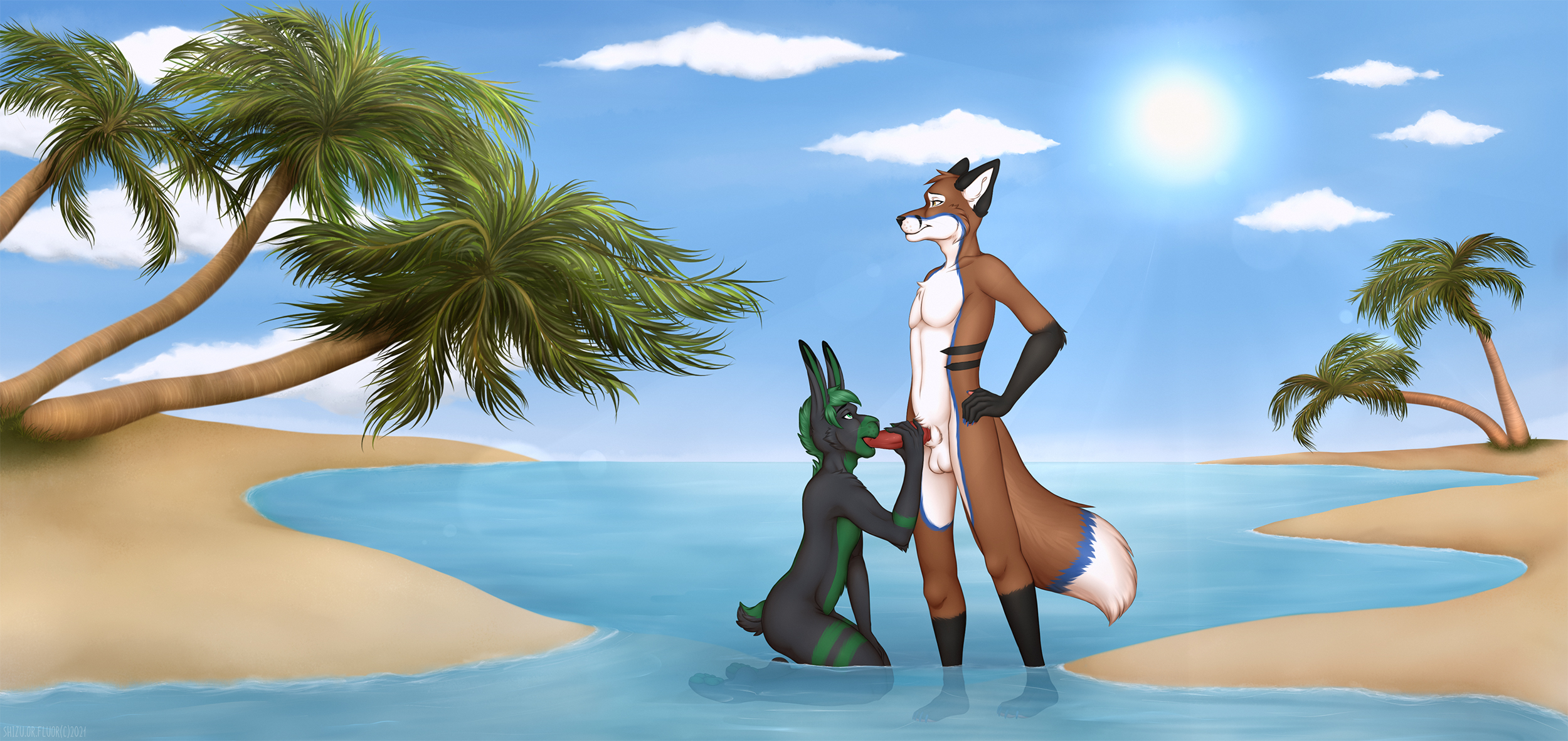 Luskfoxx (Zebbunny) Rule 34 Image