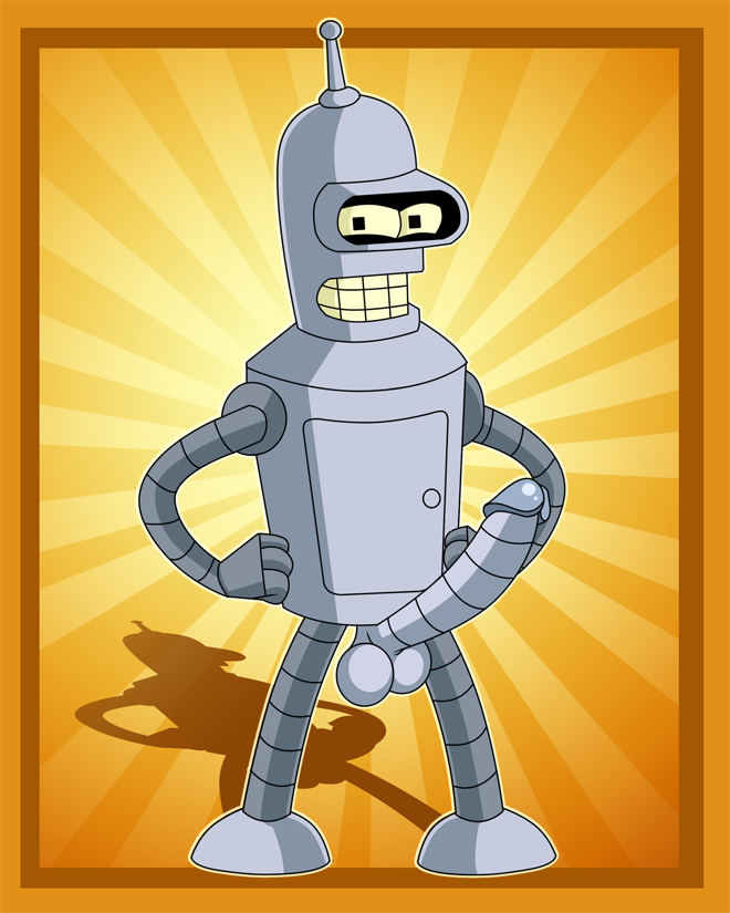Bender Bending Rodriguez (Futurama) Rule 34 Image