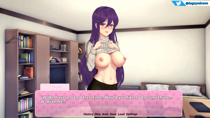 Yuri (Doki Doki Literature Club) Rule 34 Image
