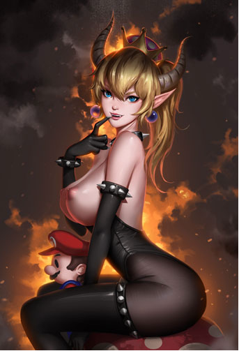 Bowsette (Mario (Series)) Rule 34 Image
