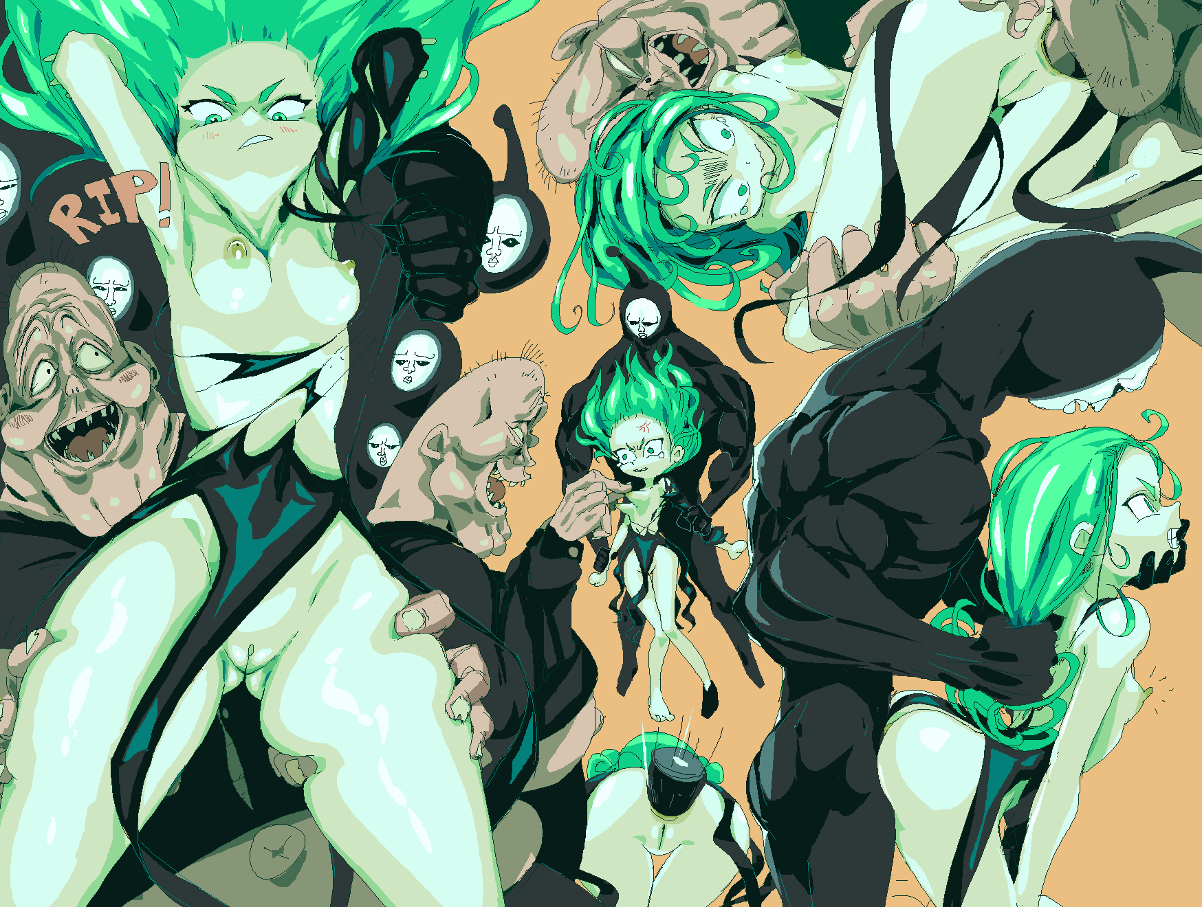 Black Sperm (One-Punch Man) Rule 34 Image