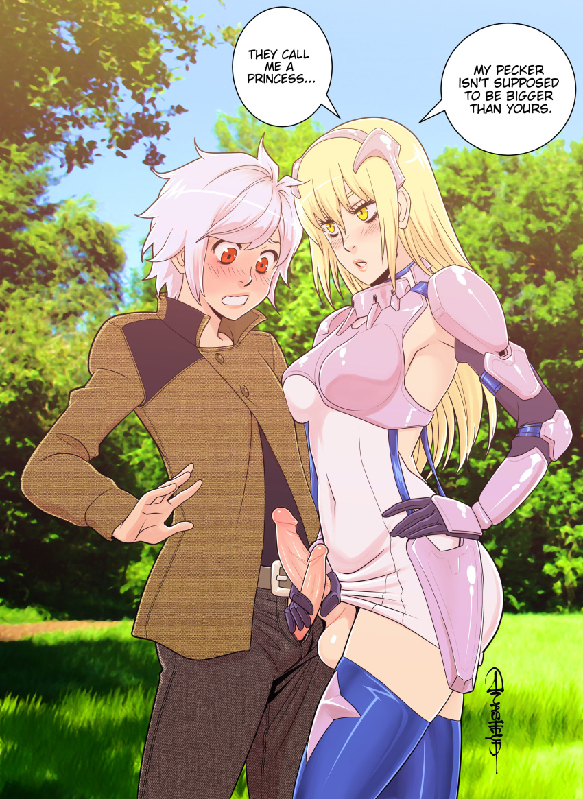 Aiz Wallenstein (Dungeon Ni Deai Wo Motomeru No Wa Machigatteiru Darou Ka) Rule 34 Image