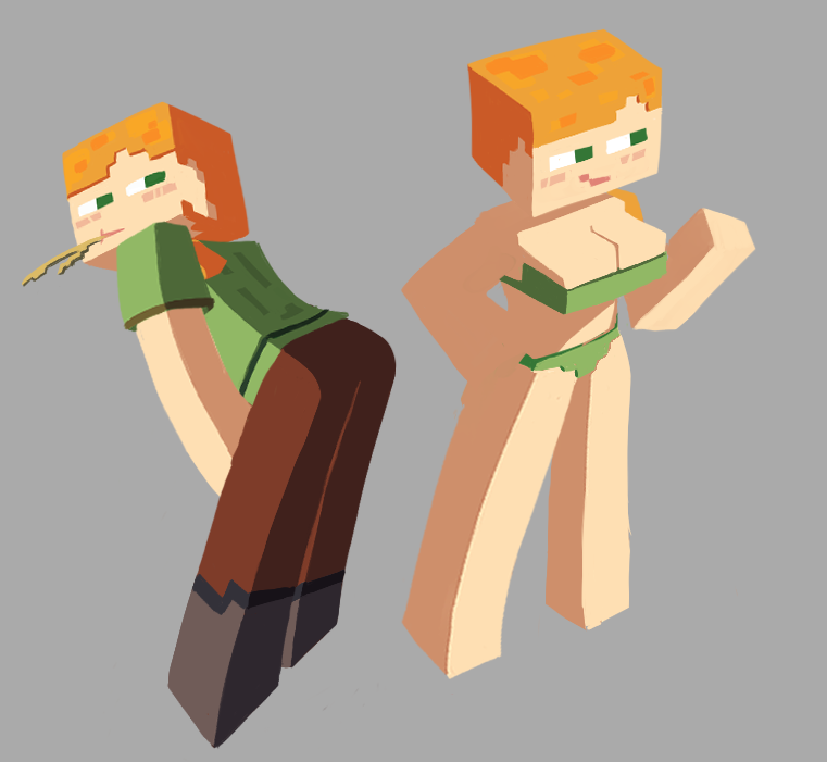 Alex (Minecraft) Rule 34 Image