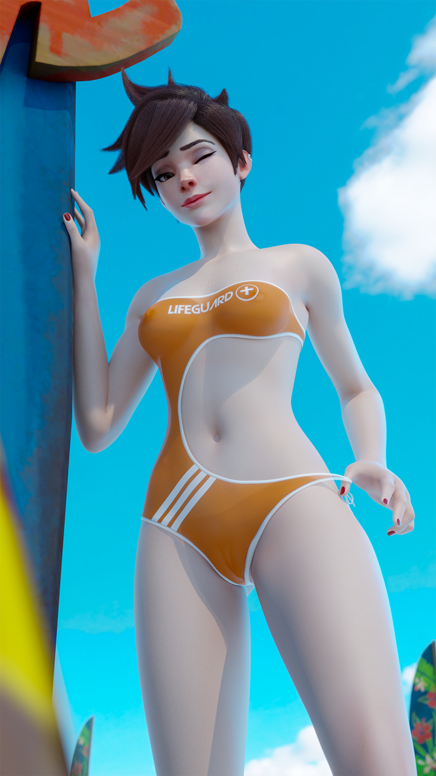 Lifeguard Tracer (Overwatch) Rule 34 Image