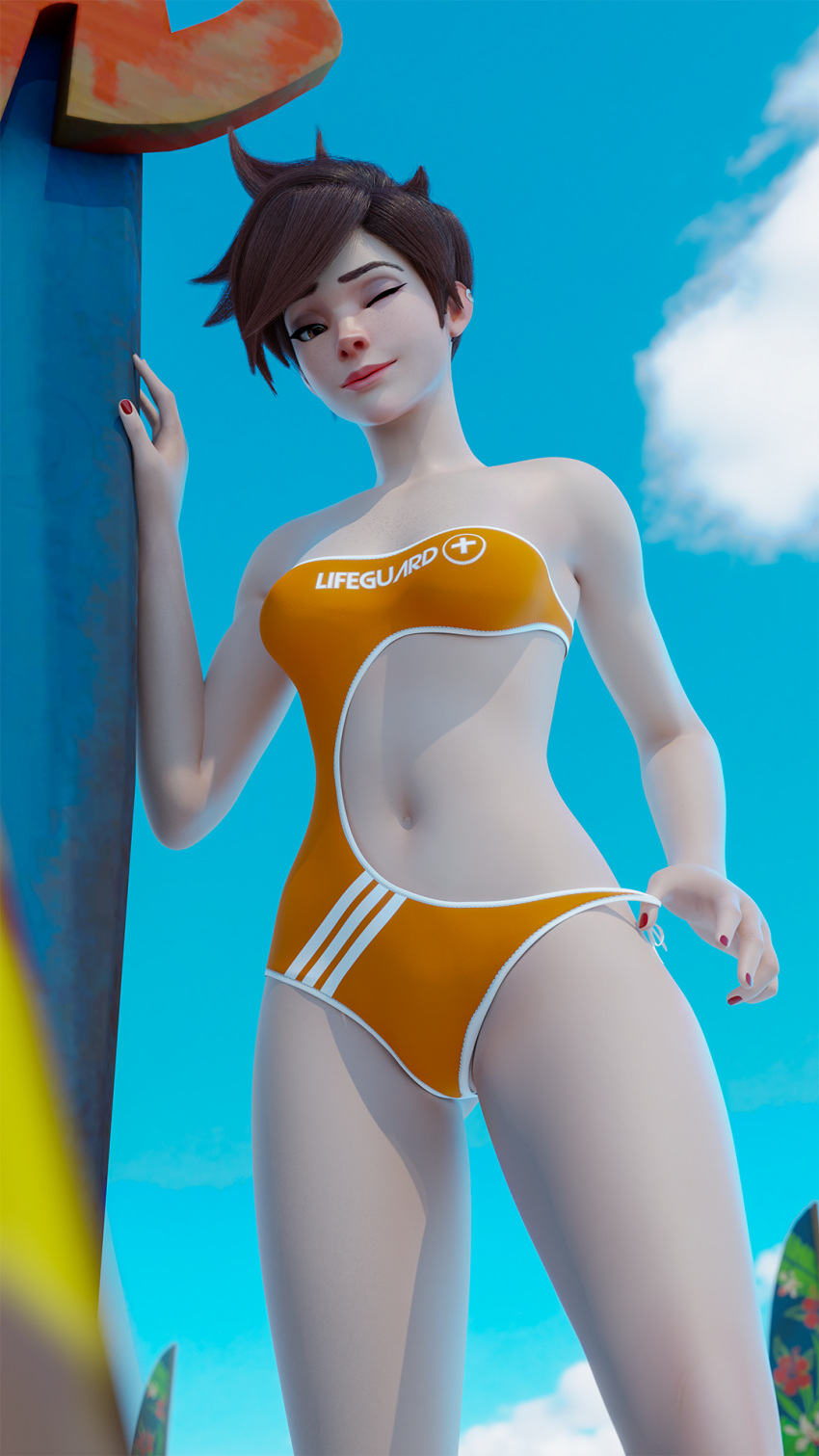 Lifeguard Tracer (Overwatch) Rule 34 Image