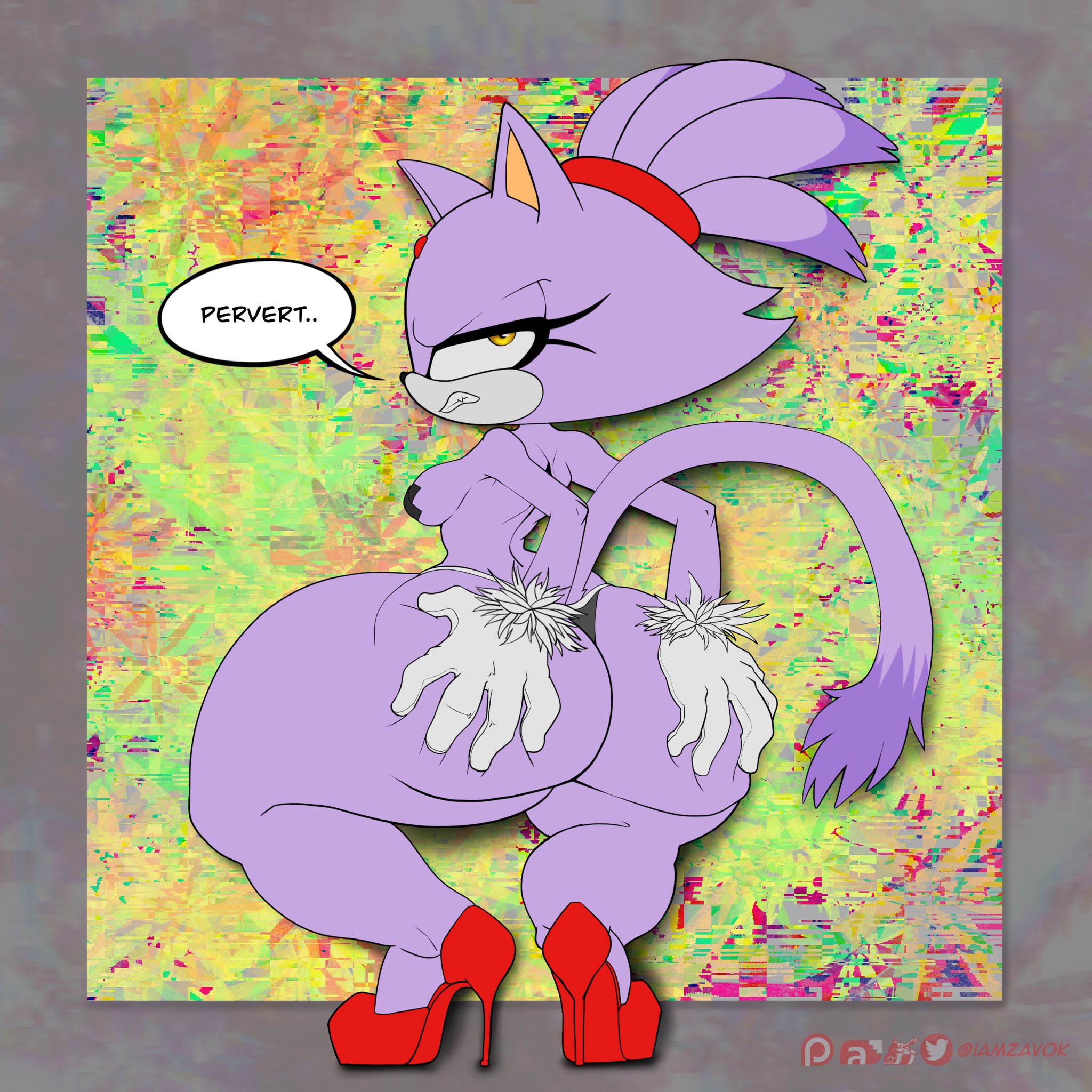 Blaze The Cat (Sega) Rule 34 Image
