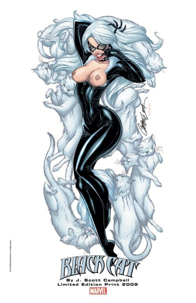 Black Cat (Marvel) Rule 34 Image