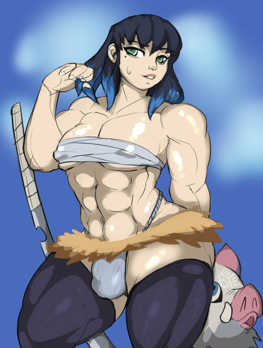 Inosuke Hashibira (Demon Slayer) Rule 34 Image
