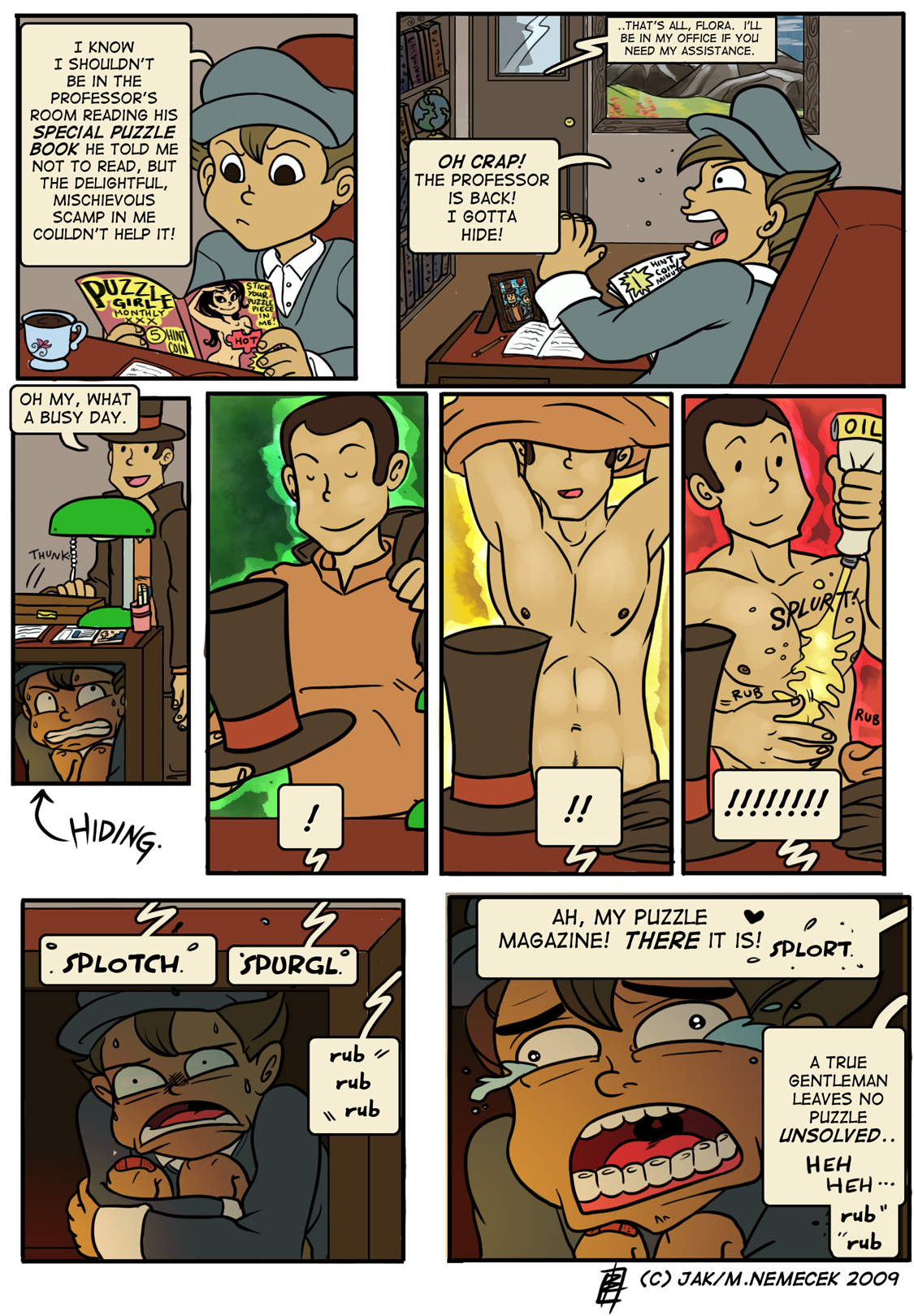 Hershel Layton (Professor Layton) Rule 34 Image