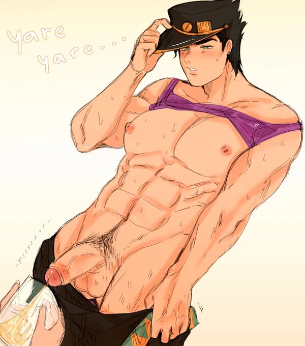 Jotaro Kujo (Jojo'S Bizarre Adventure) Rule 34 Image