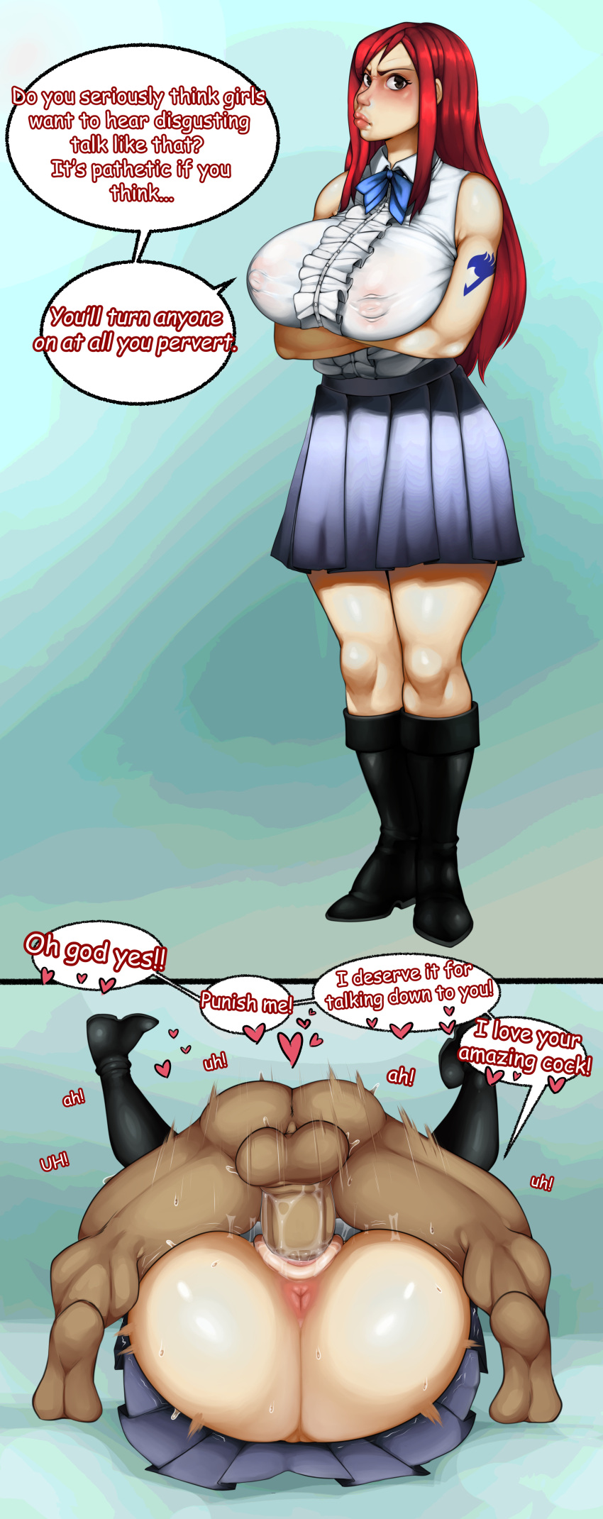 Erza Scarlet (Fairy Tail) Rule 34 Image