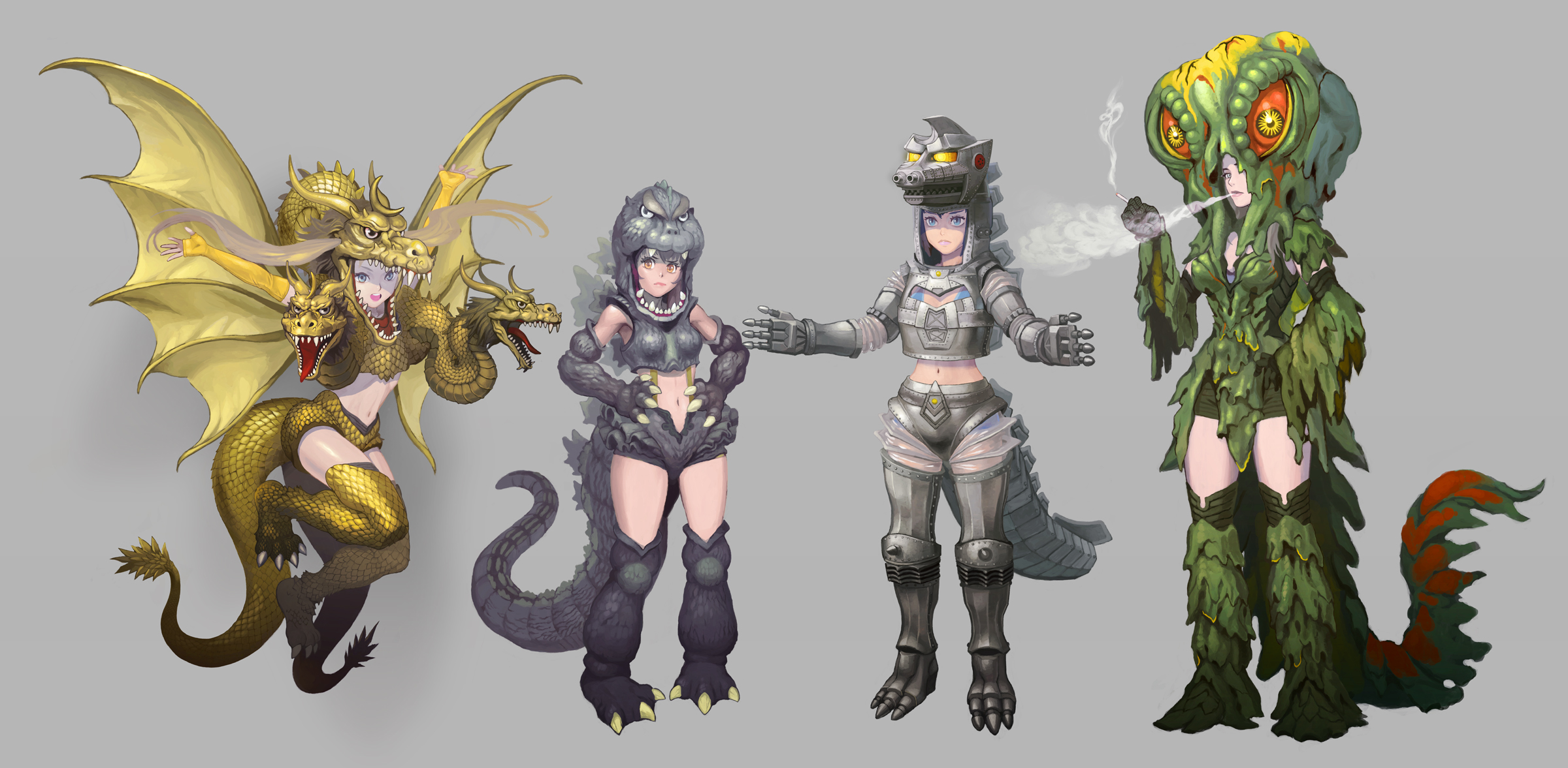 Ghidorah (Species) Rule 34 Image