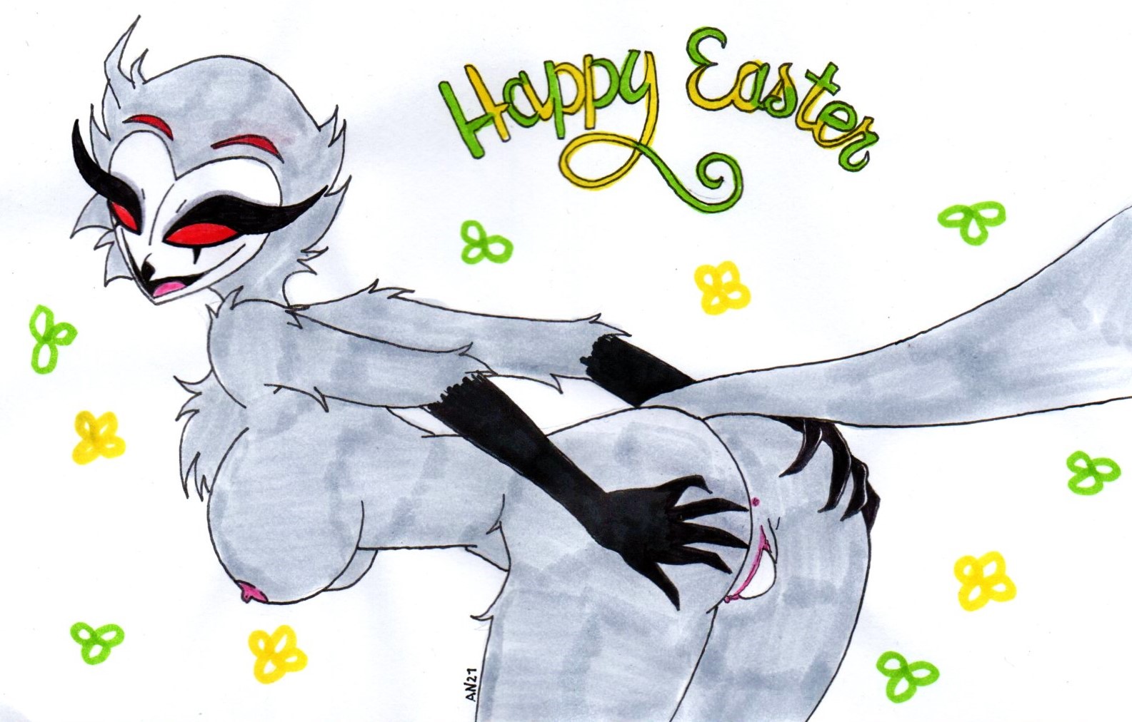 Female Stolas (Helluva Boss) Rule 34 Image
