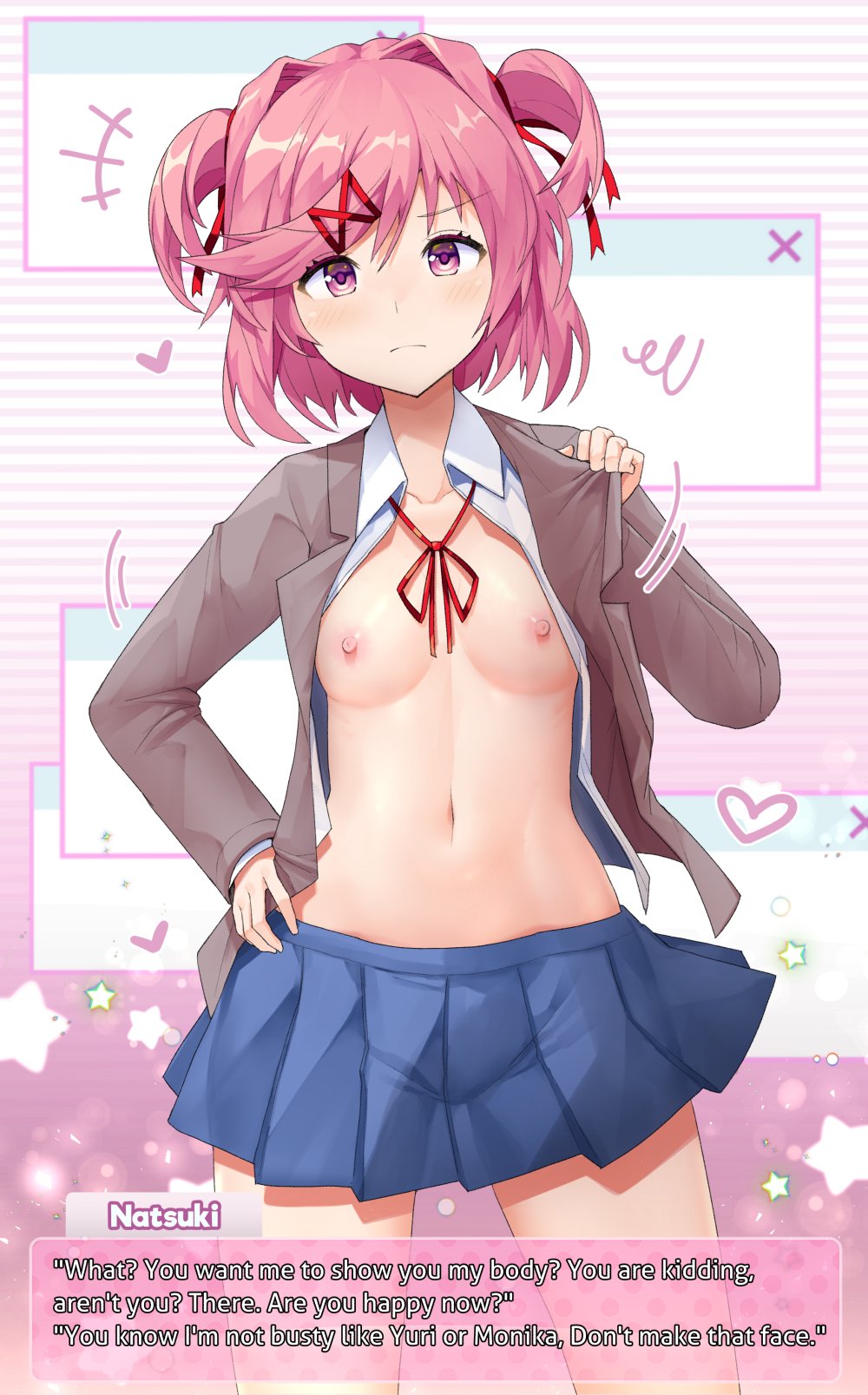 Natsuki (Doki Doki Literature Club) Rule 34 Image