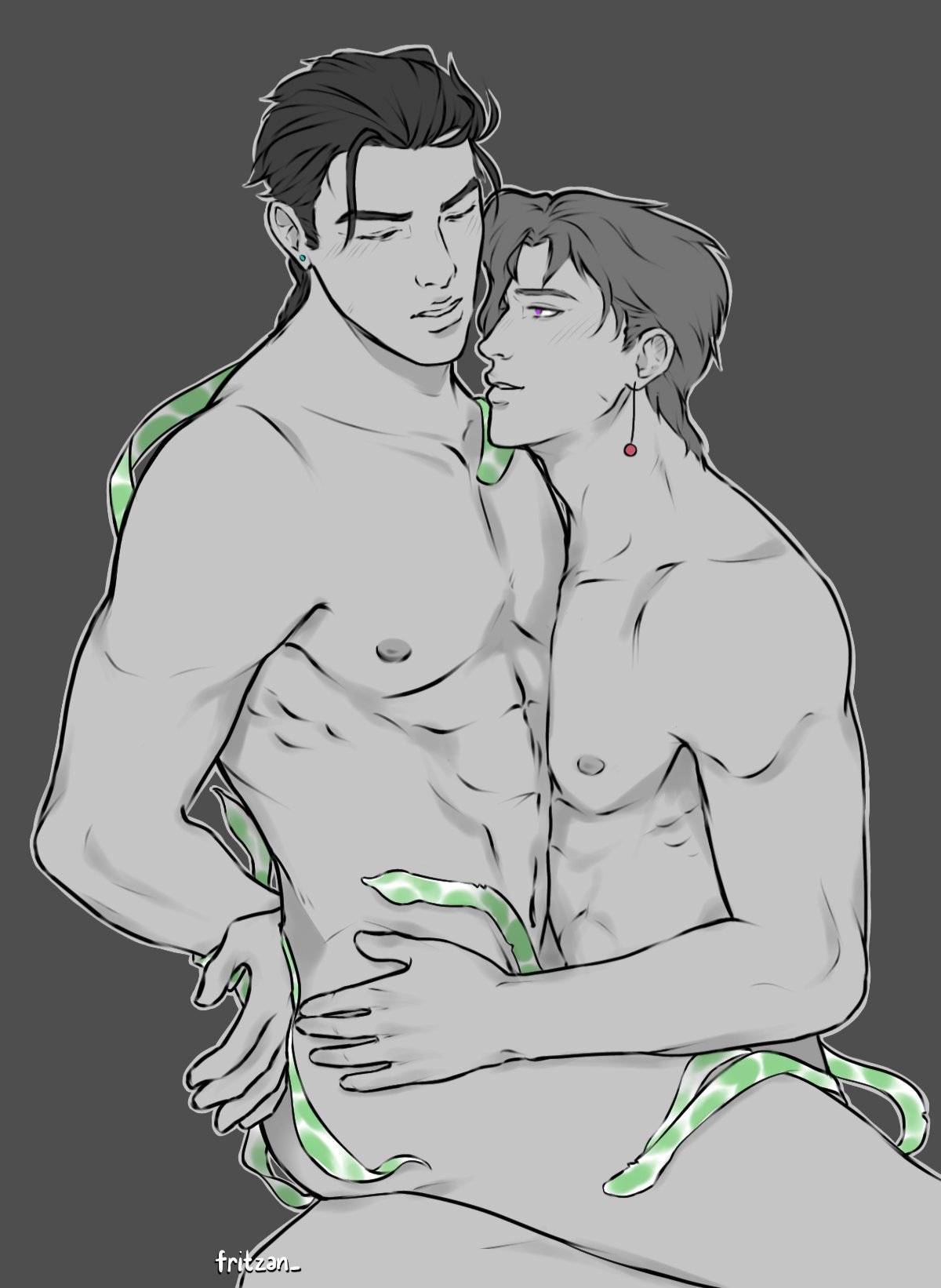 Hierophant Green (Jojo'S Bizarre Adventure) Rule 34 Image