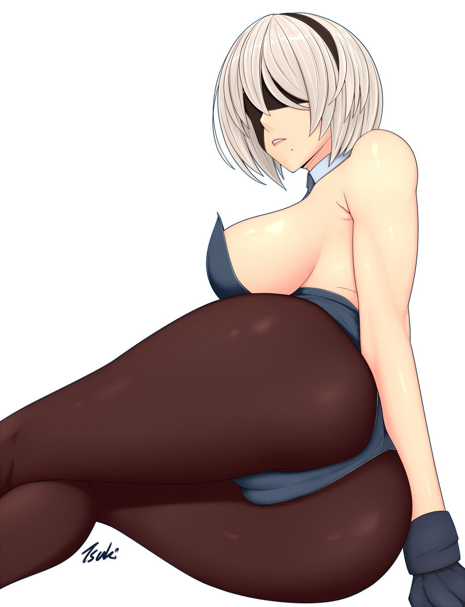 Yorha 2b (Nier: Automata) Rule 34 Image