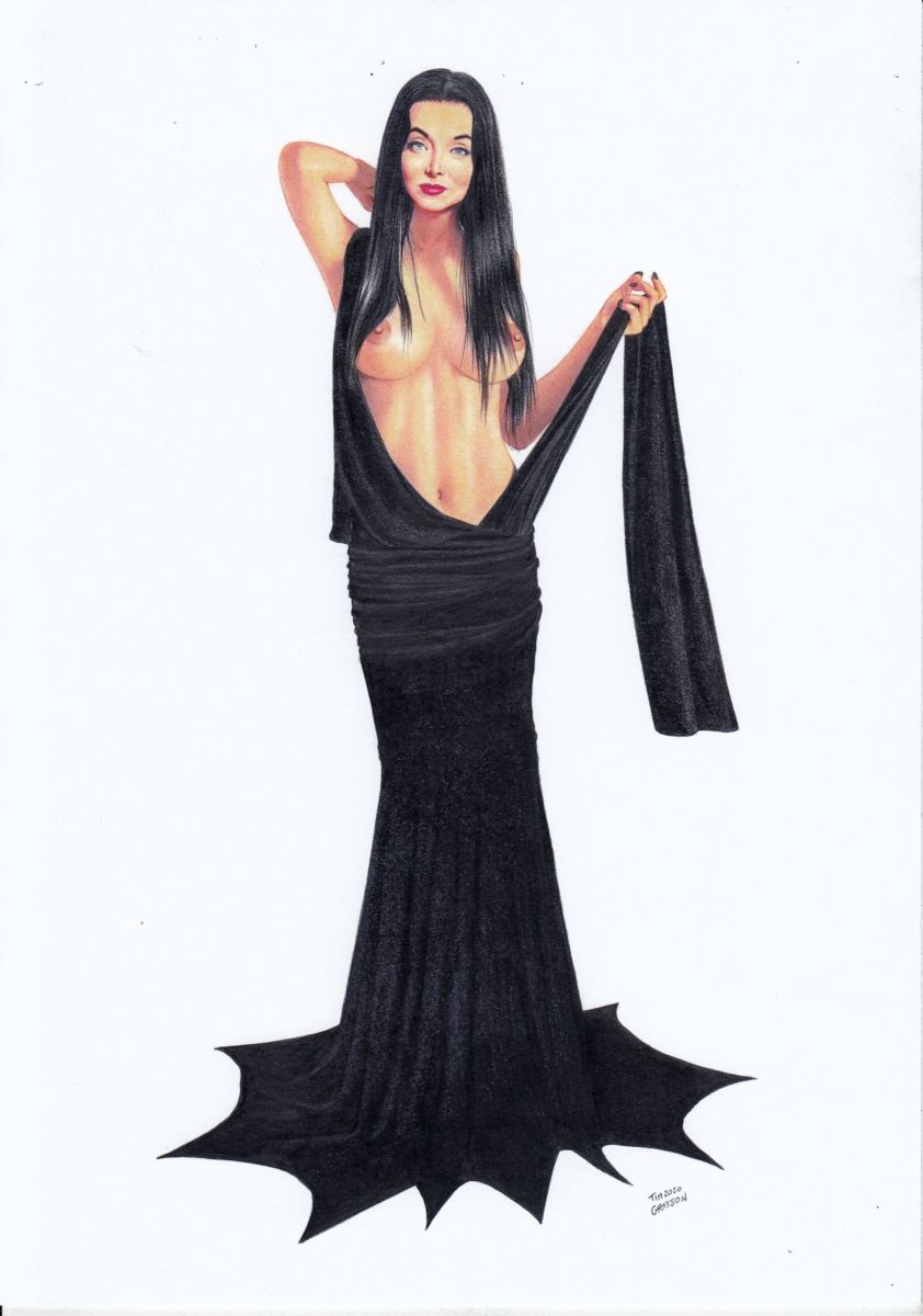 Morticia Addams (The Addams Family) Rule 34 Image