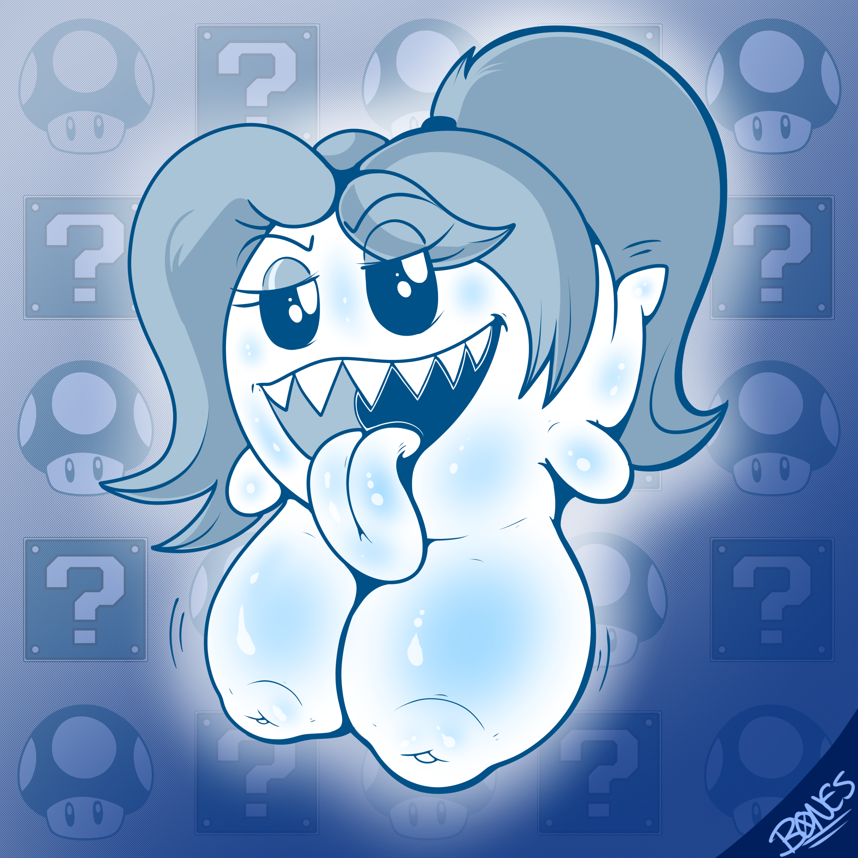 Boo (Mario) Rule 34 Image