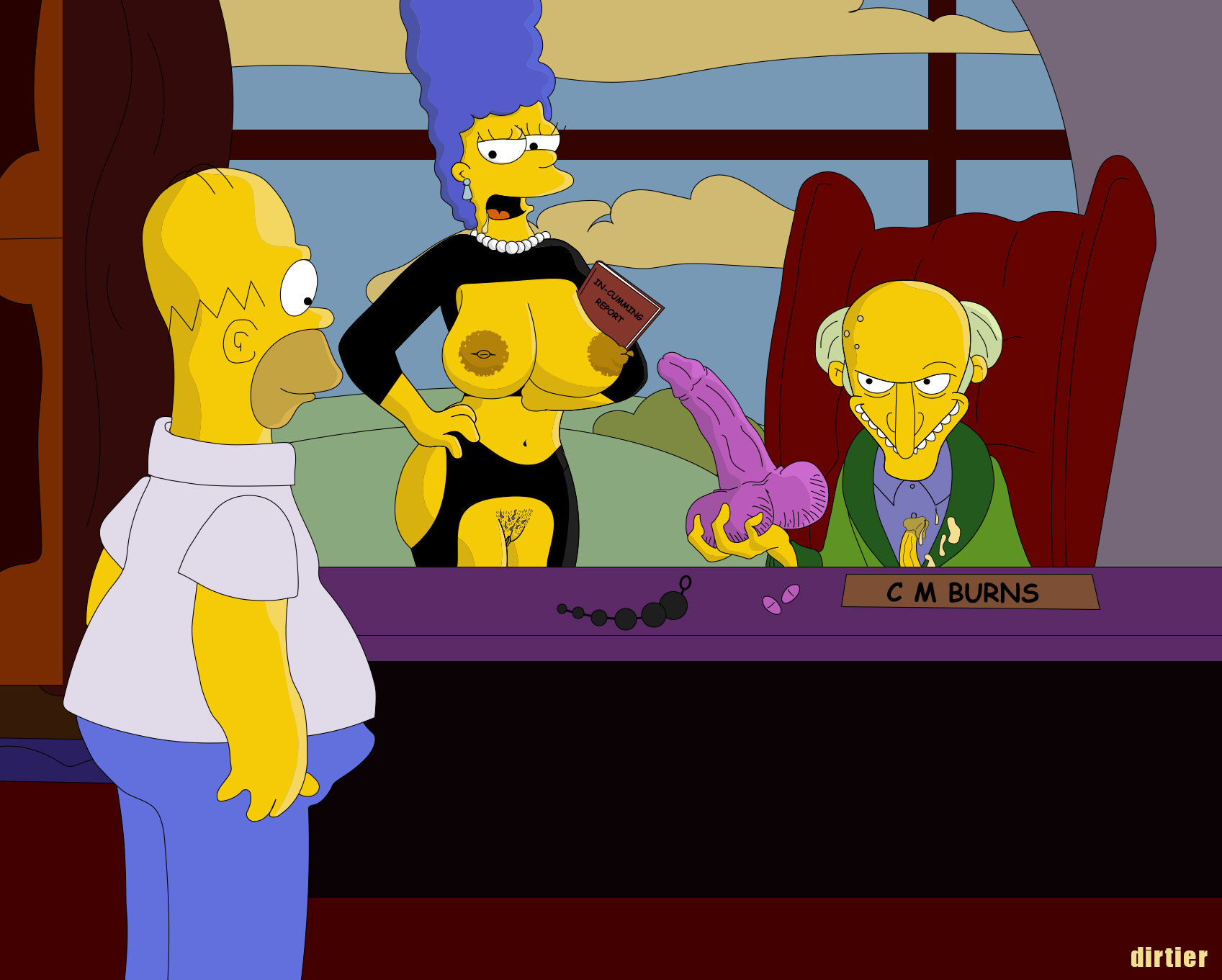 Homer Simpson (The Simpsons) Rule 34 Image