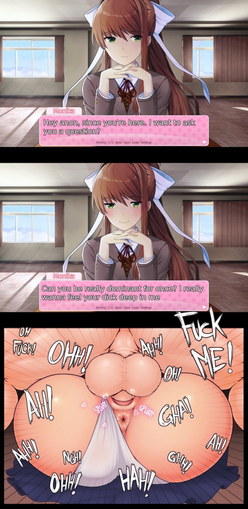 Monika (Doki Doki Literature Club) Rule 34 Image