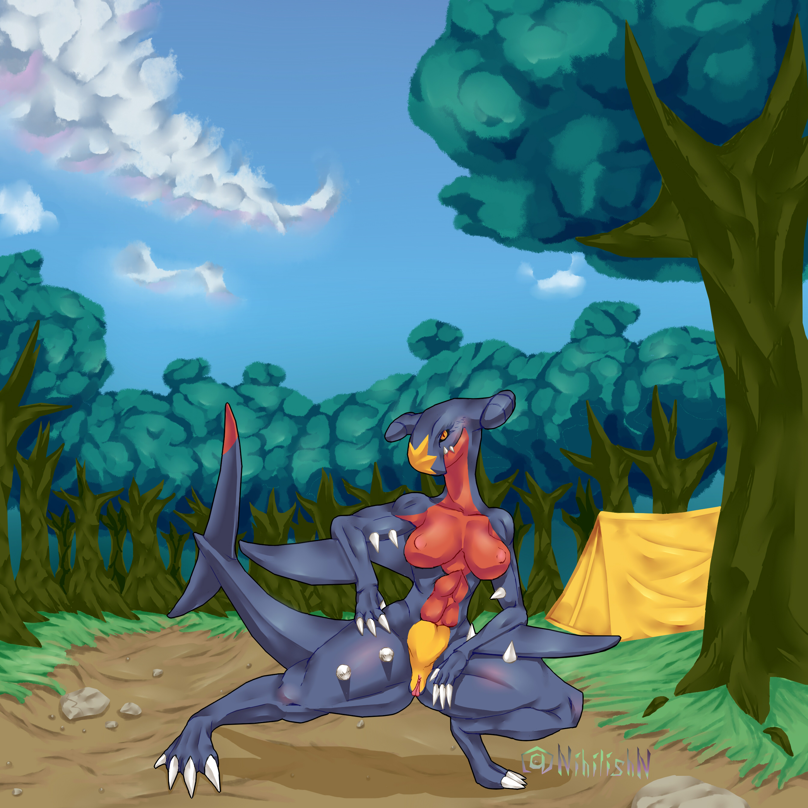 Female Garchomp (Nintendo) Rule 34 Image