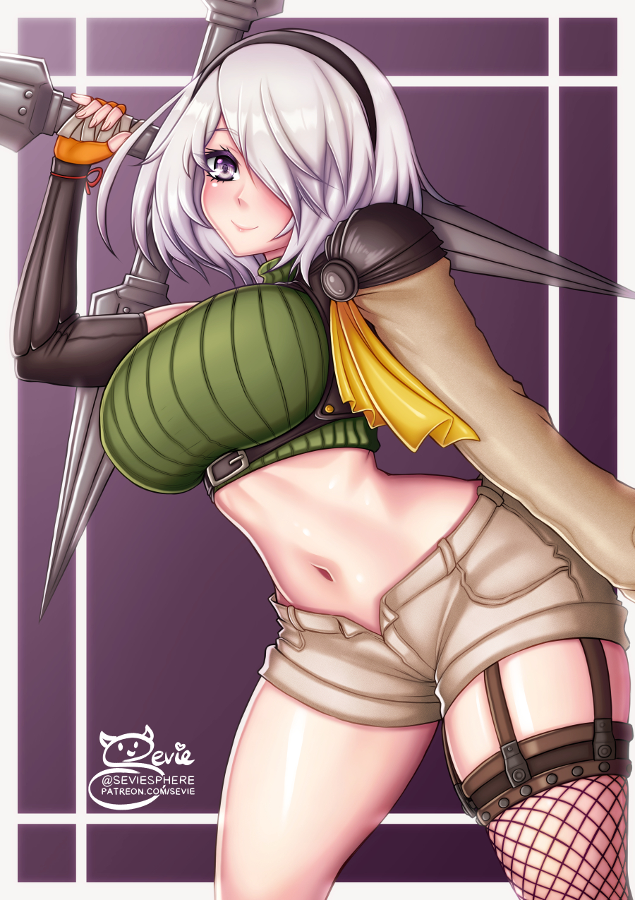 Yorha 2b (Final Fantasy) Rule 34 Image