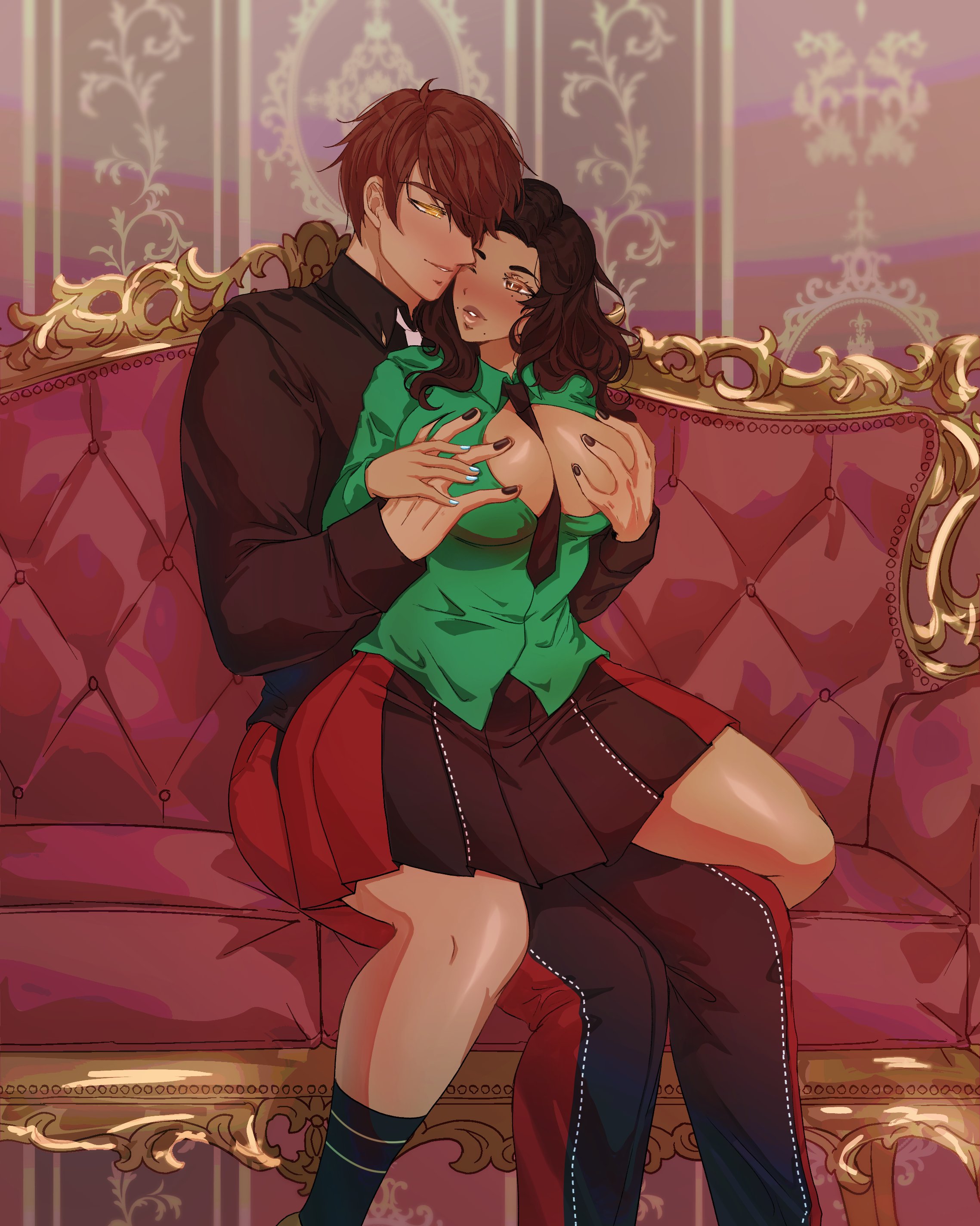 Breast Grab Rule 34 Image