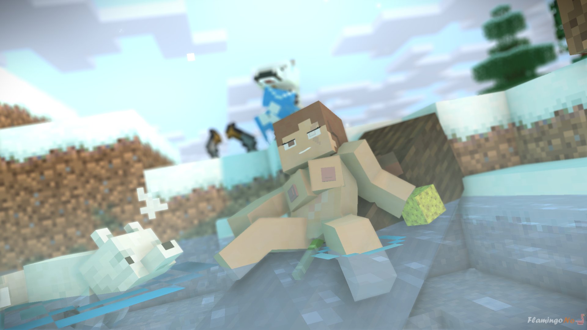 Arctic Fox (Minecraft) Rule 34 Image