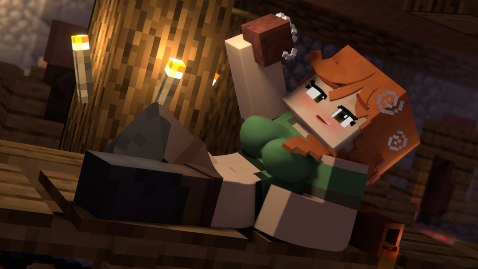 Alex (Minecraft) Rule 34 Image