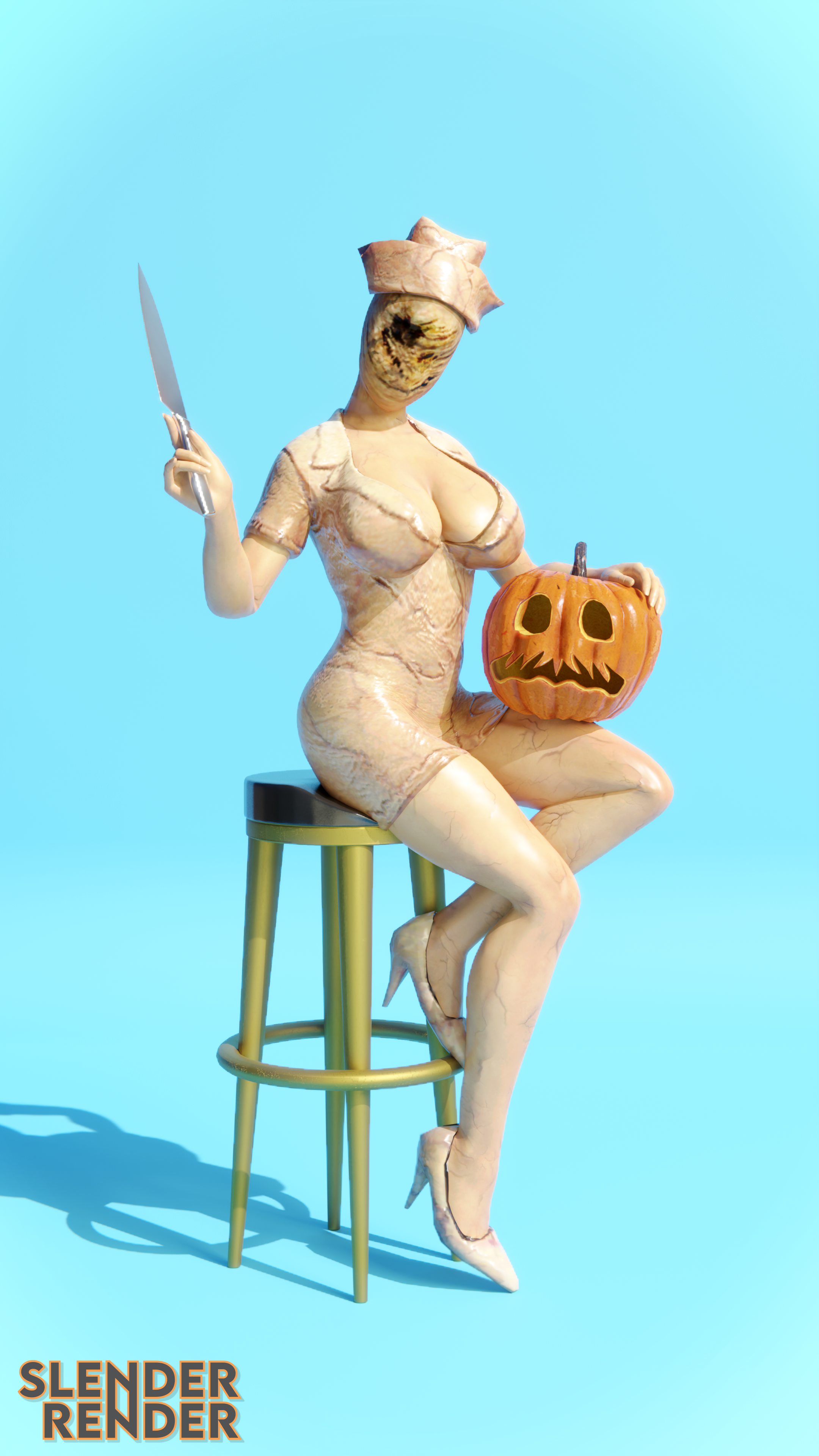 Bubble Head Nurse (Halloween) Rule 34 Image