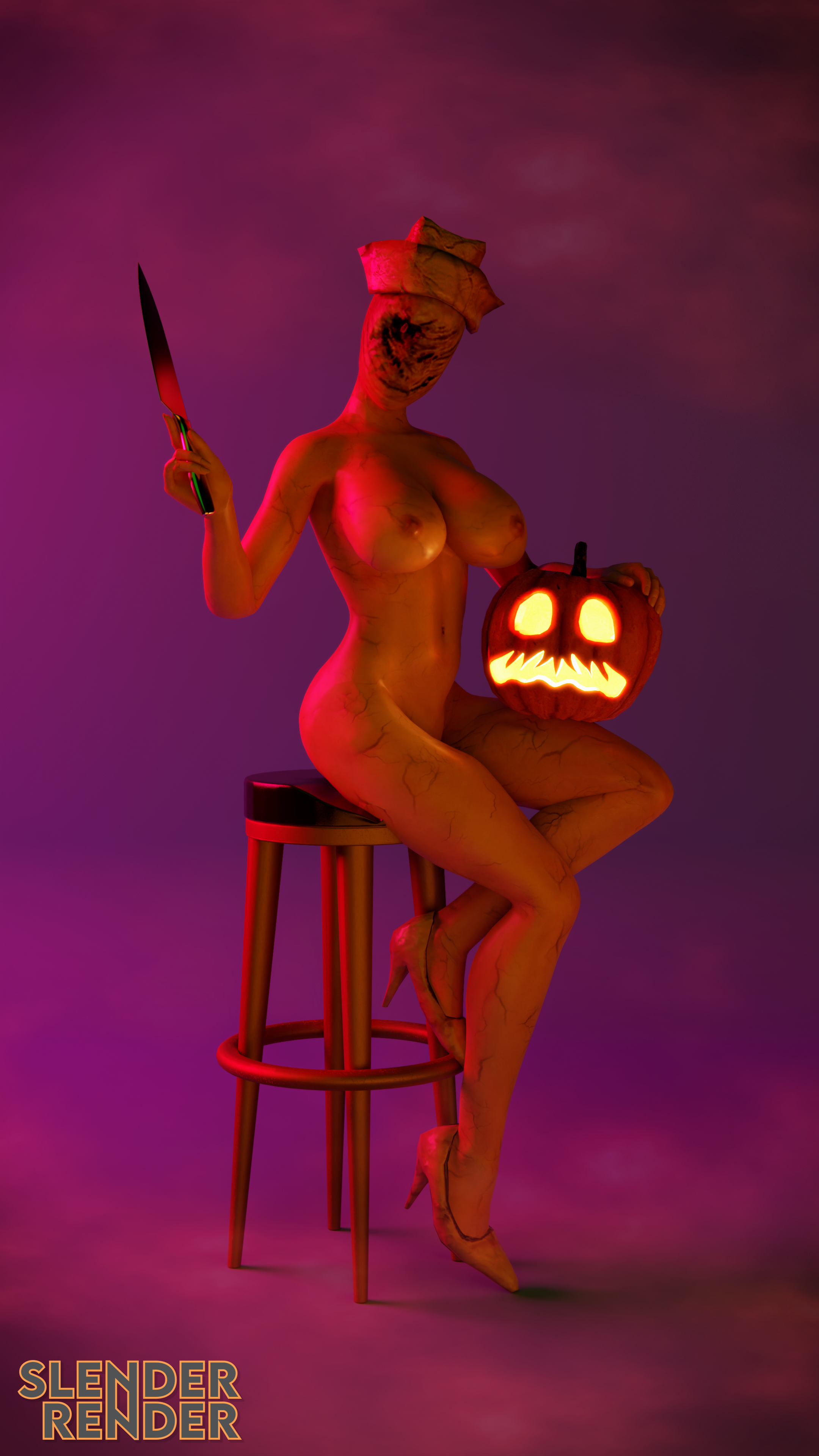 Bubble Head Nurse (Halloween) Rule 34 Image