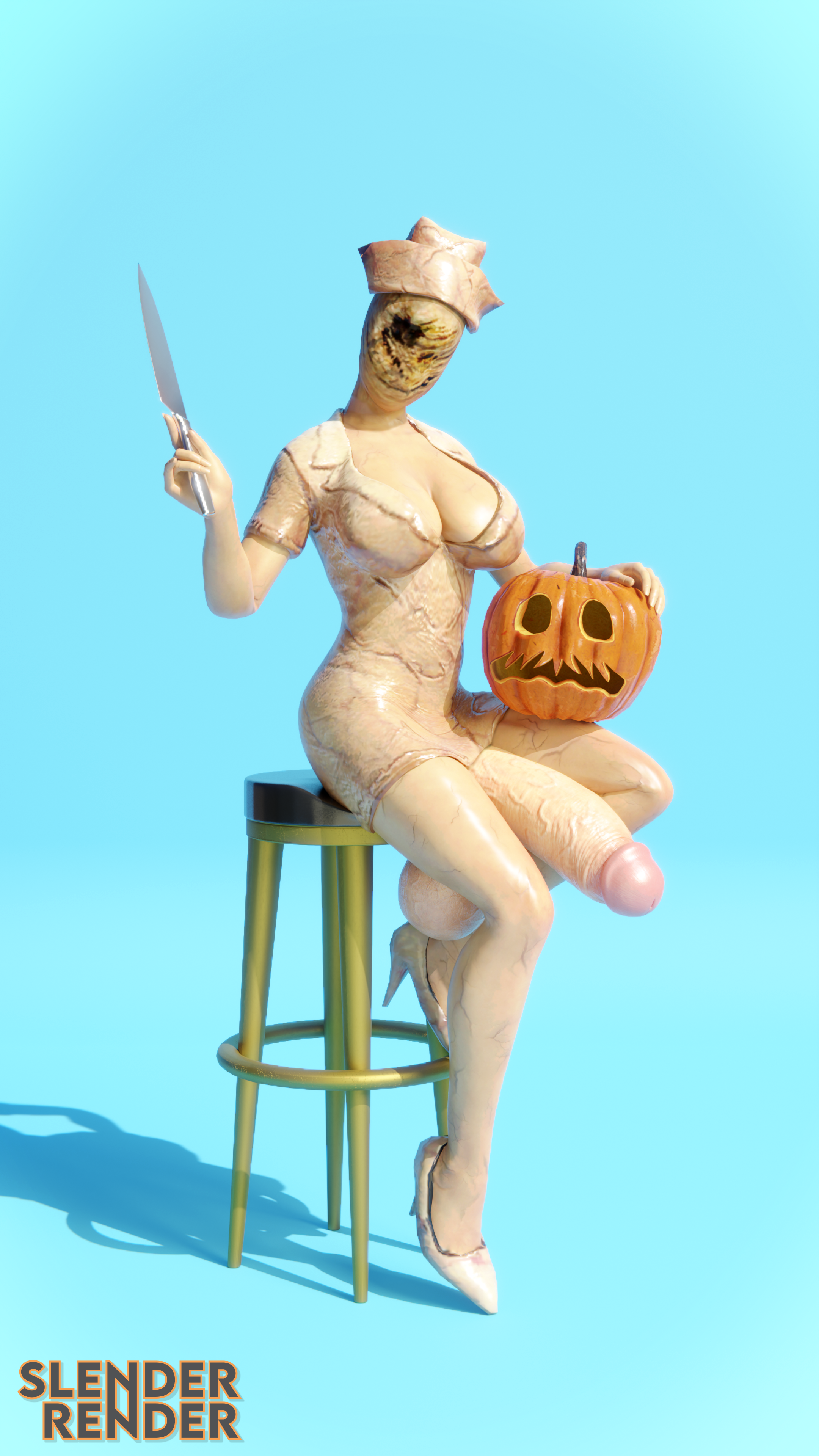 Bubble Head Nurse (Halloween) Rule 34 Image