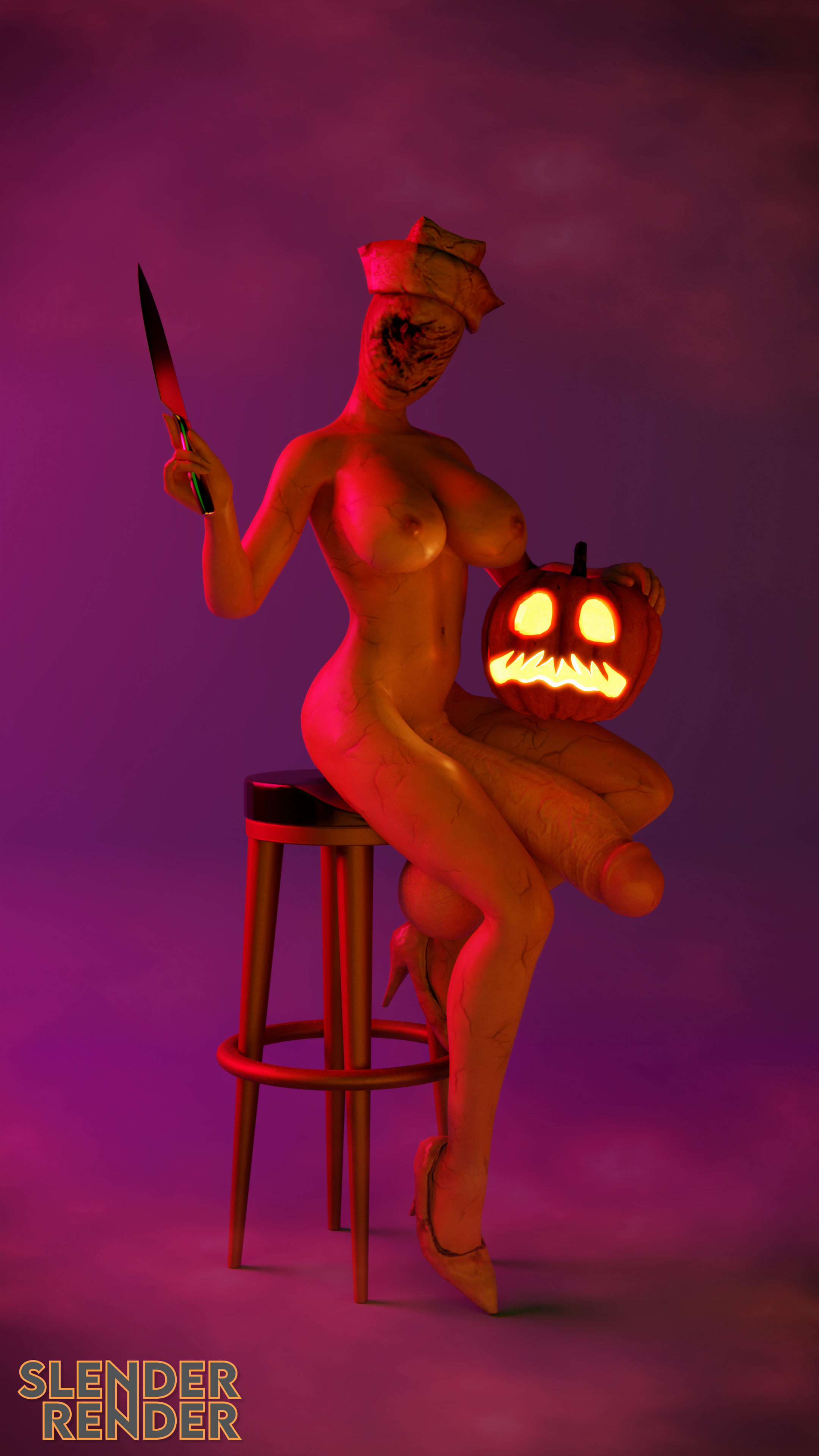 Bubble Head Nurse (Halloween) Rule 34 Image