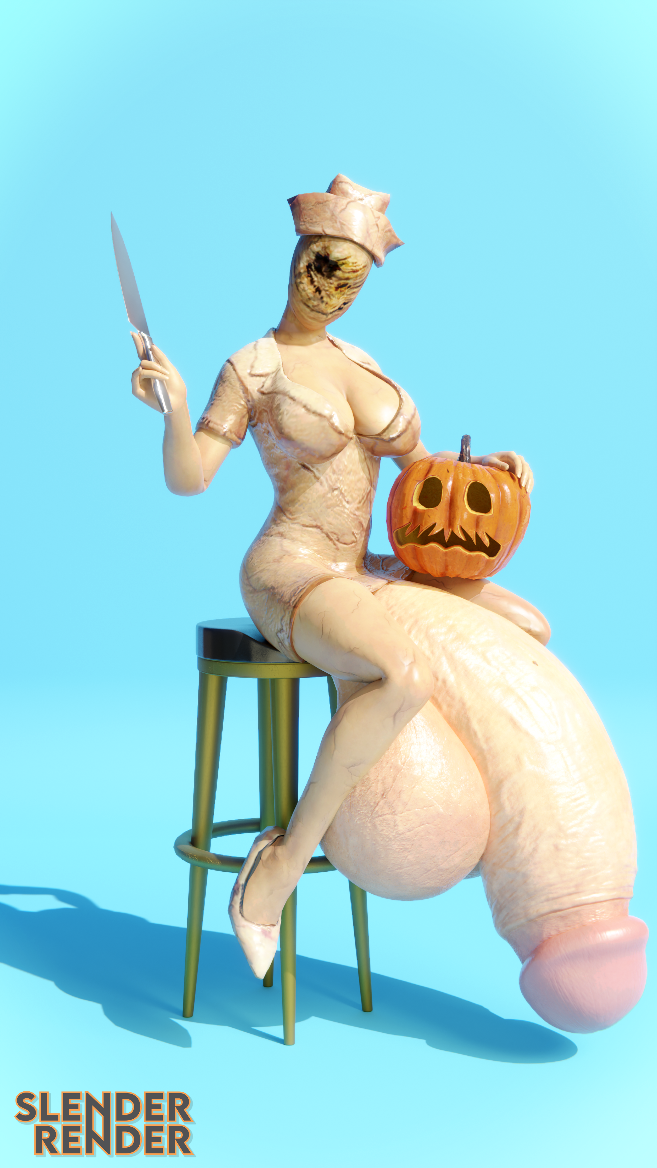 Bubble Head Nurse (Halloween) Rule 34 Image