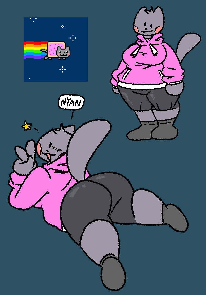 Nyan Cat (Nyan Cat (Qoolguyart)) Rule 34 Image