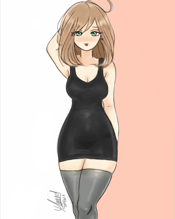 Black Dress Rule 34 Image