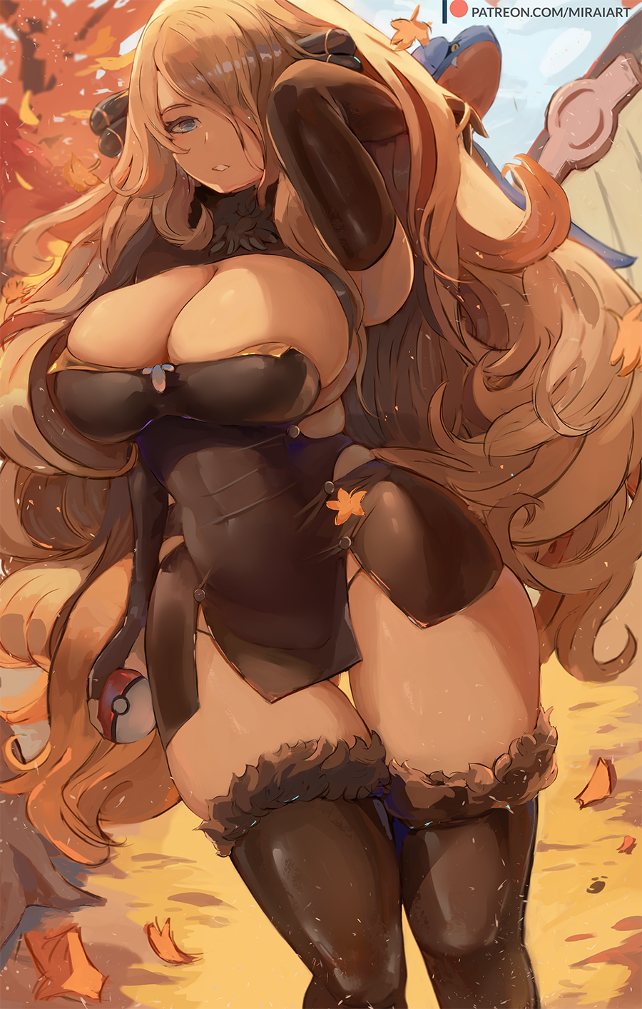 Cynthia (Pokemon) Rule 34 Image