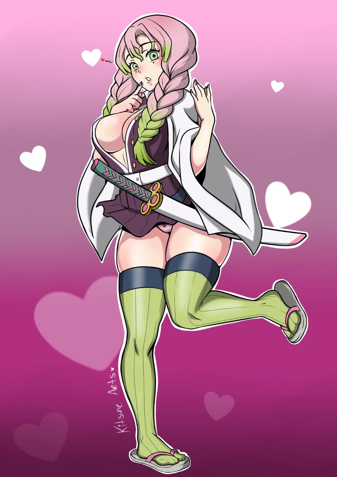 Kanroji Mitsuri (Demon Slayer) Rule 34 Image