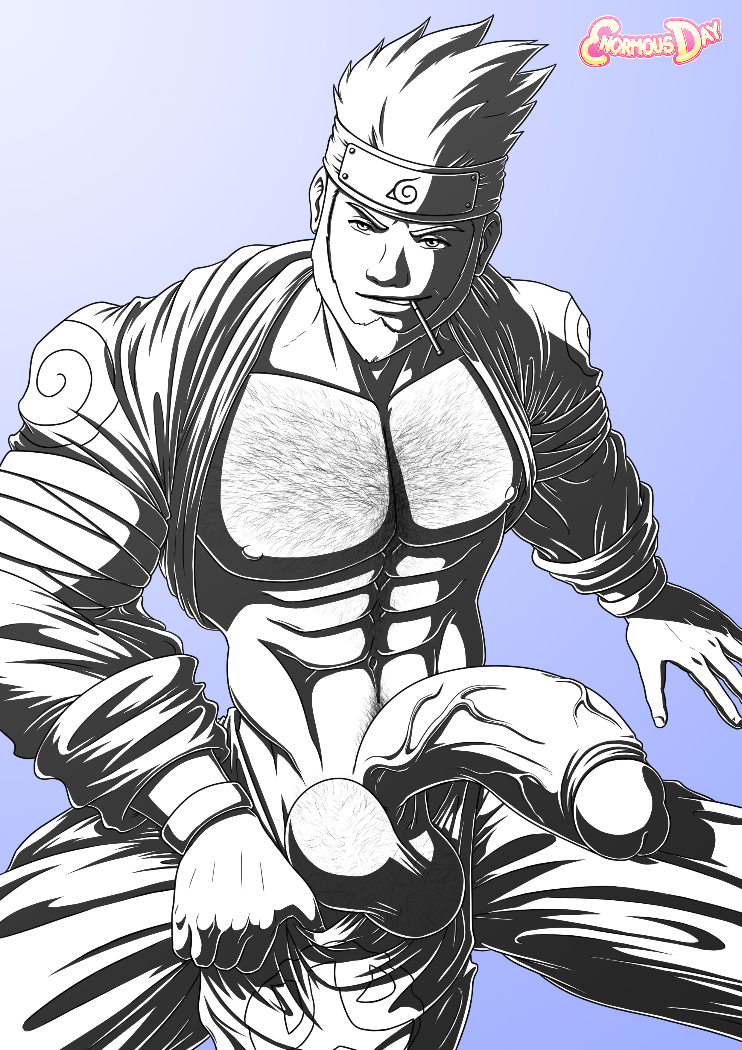 Sarutobi Asuma (Naruto) Rule 34 Image