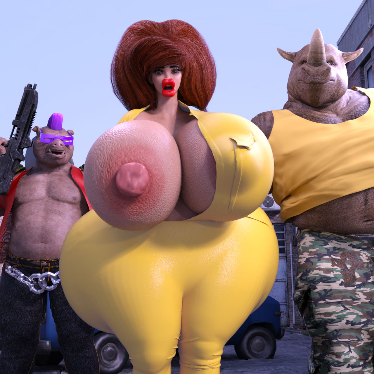 Bebop (April O'Neil) Rule 34 Image