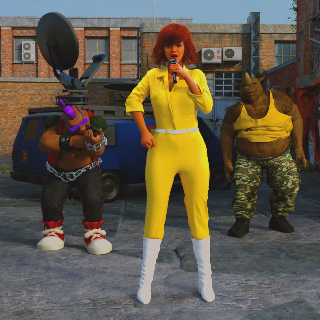 Bebop (April O'Neil) Rule 34 Image