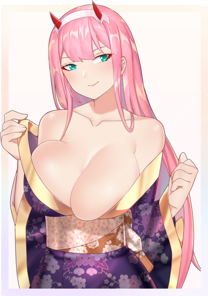 Zero Two (Darling In The Franxx) Rule 34 Image