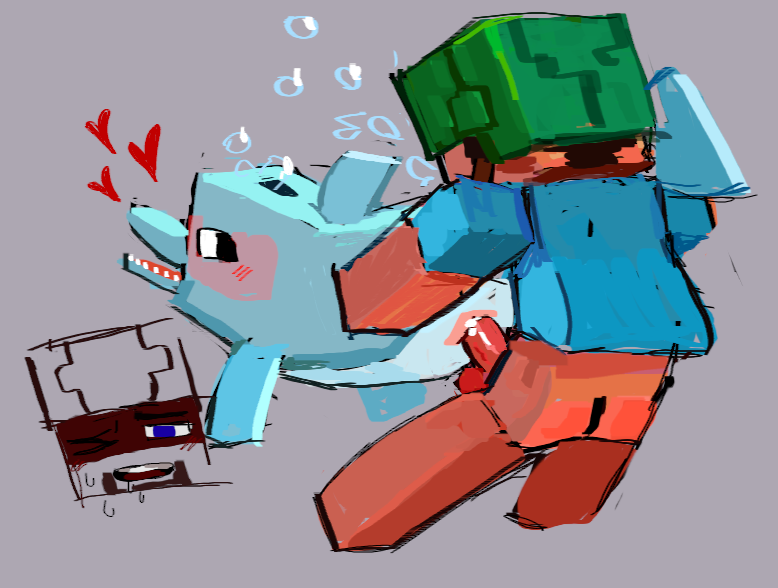 Steve (Minecraft) Rule 34 Image