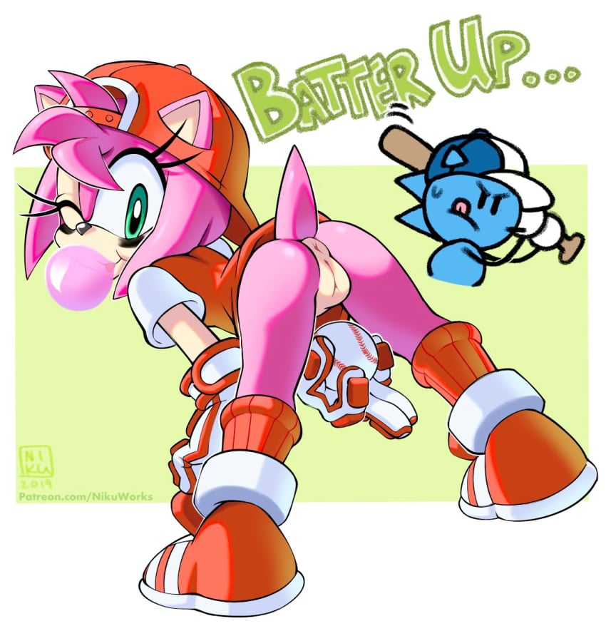 Amy Rose (Slugger Sonic) Rule 34 Image