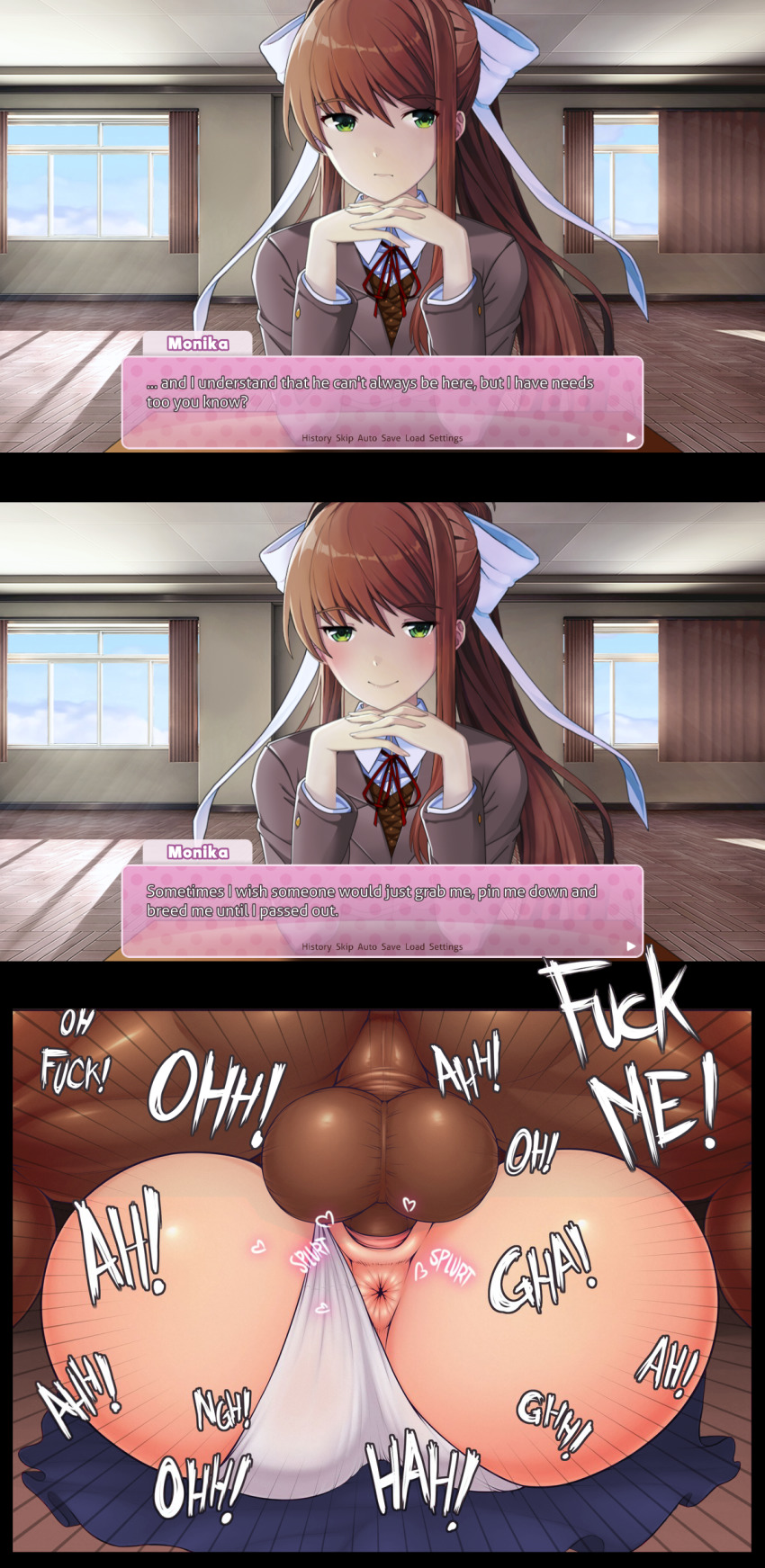 Monika (Doki Doki Literature Club) Rule 34 Image