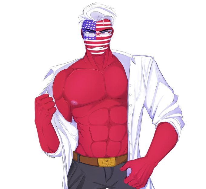 United States Of America (Countryhumans) Rule 34 Image