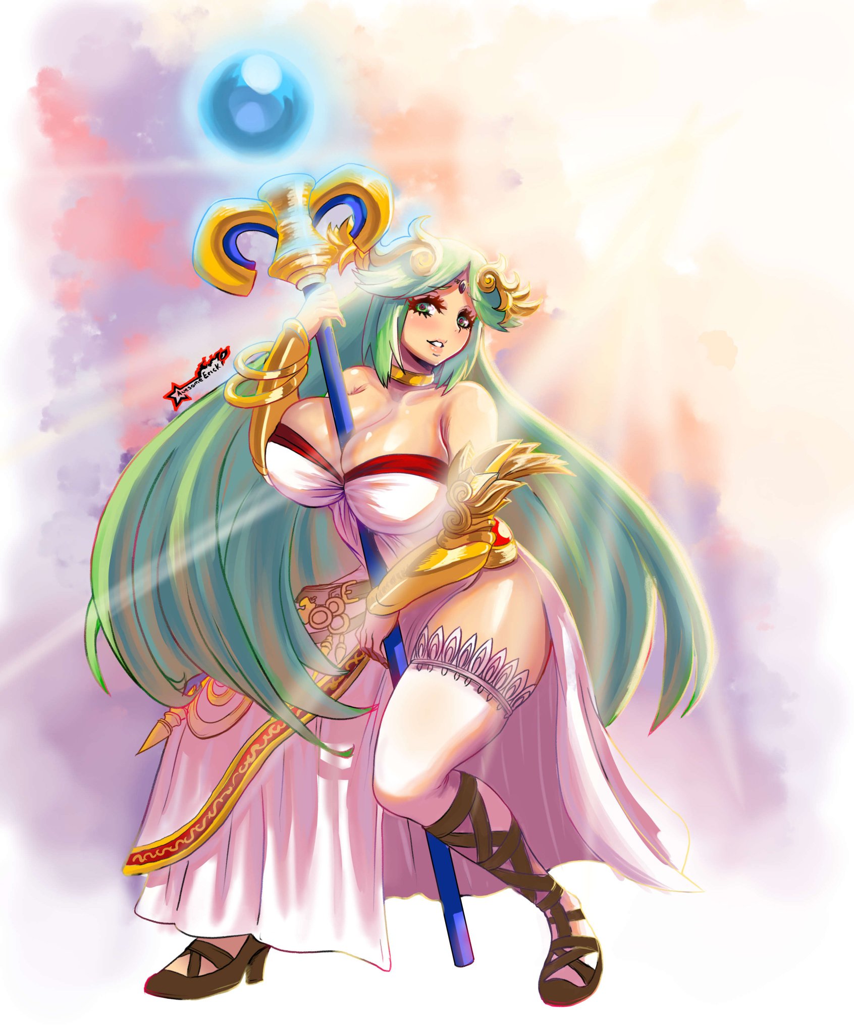 Palutena (Kid Icarus) Rule 34 Image