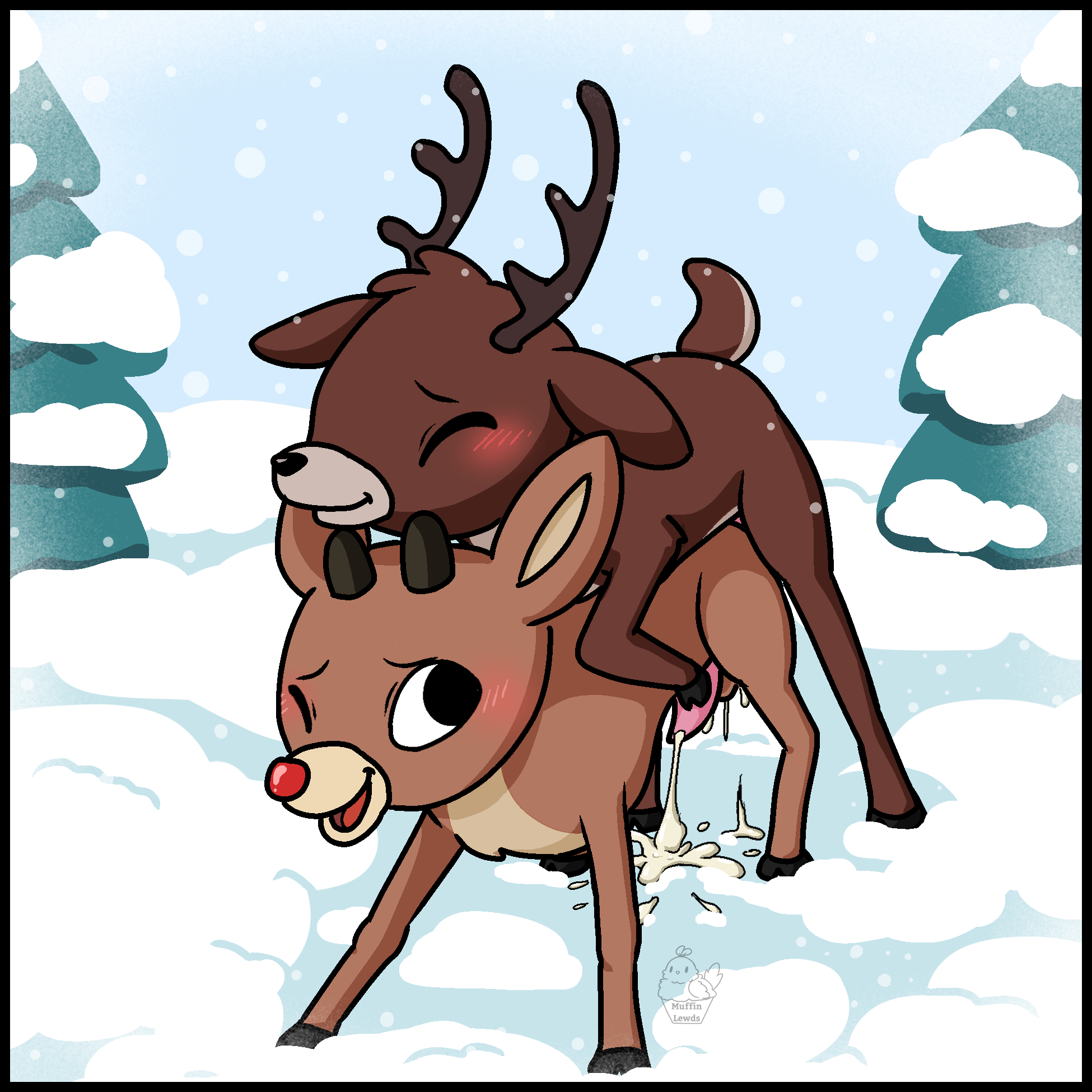 Rudolph The Red Nosed Reindeer (Christmas) Rule 34 Image