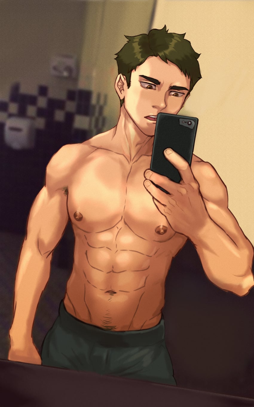 Ushijima Wakatoshi (Haikyuu!!) Rule 34 Image