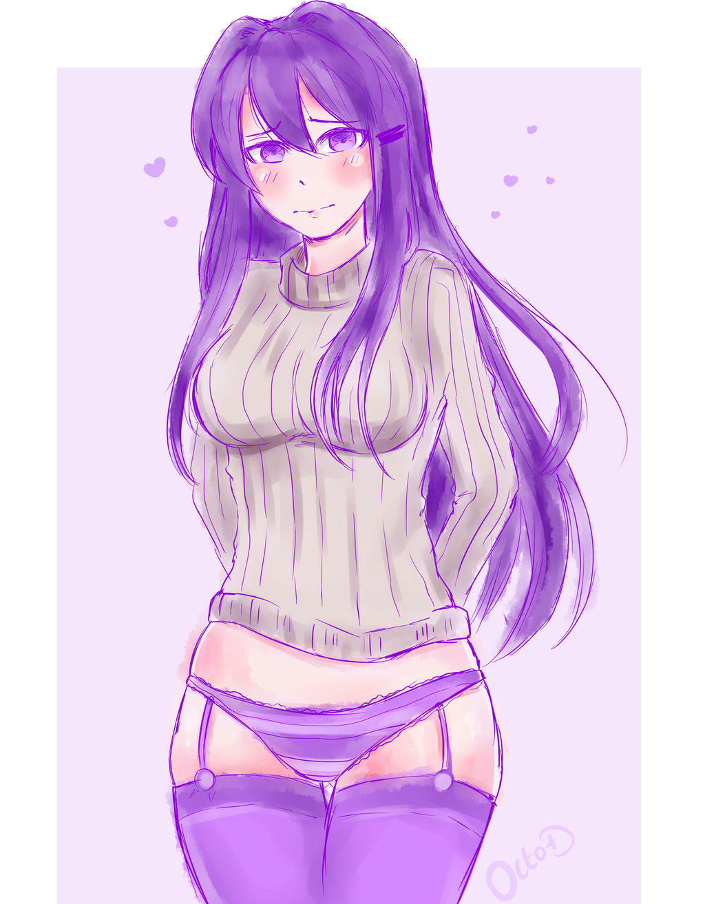 Yuri (Doki Doki Literature Club) Rule 34 Image